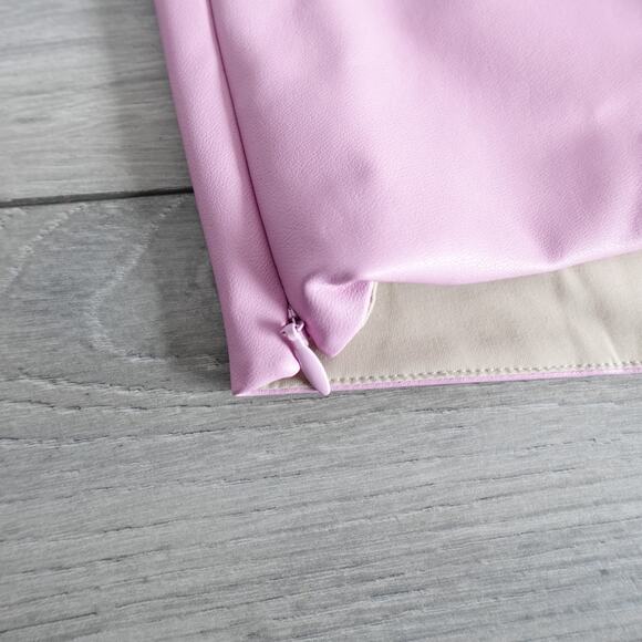 Lapointe Stretch Faux Leather Cropped Tube Top Blossom Pink New Size 4 - Picture 13 of 16